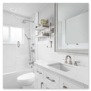 Mobile bagno moderno con top in quarzo