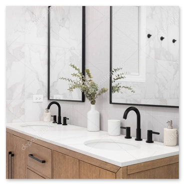 Cassetti bagno in rovere nodato artigianale