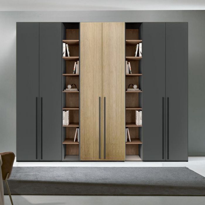 Armadio battente su misura bianco