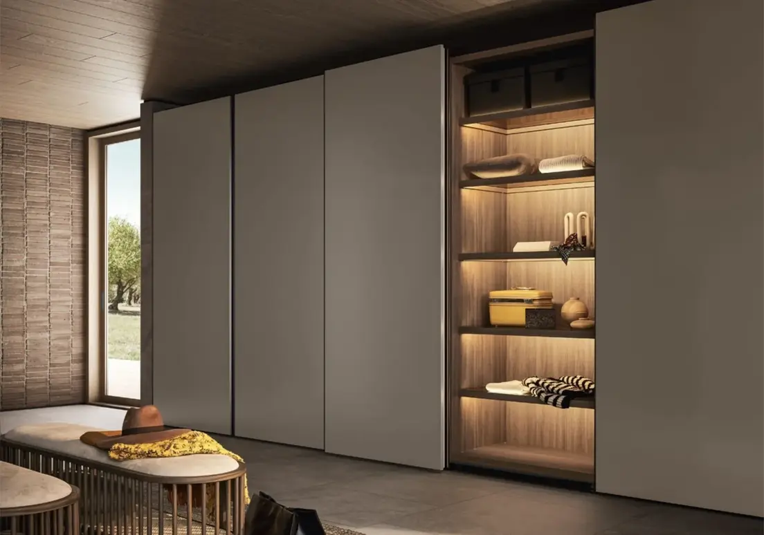 Armadio scorrevole su misura moderno